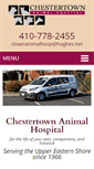 Mobile Screenshot of chestertownanimalhospital.com