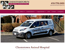 Tablet Screenshot of chestertownanimalhospital.com